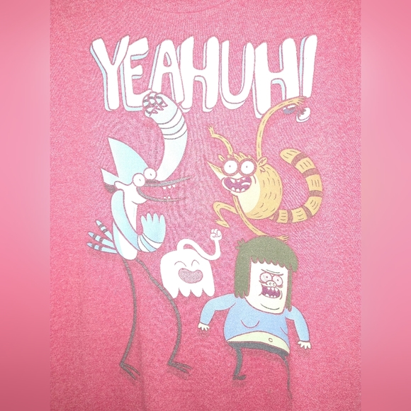 Cartoon Network Regular Show T-shirt red Size Medium - Picture 2 of 4